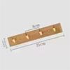 AAAF Robe Back Rack Wall Mounted Hanger Room Hooks Key Hallway Storage Holders Bamboo Door Clothes Hats Decoration