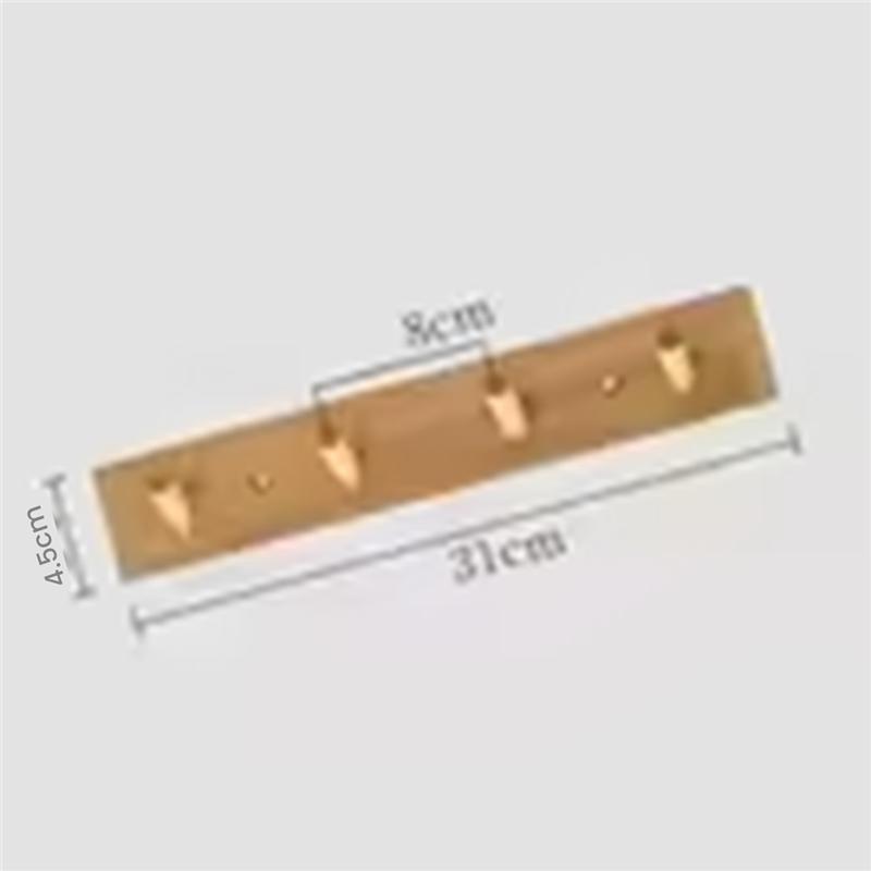 AAAF Robe Back Rack Wall Mounted Hanger Room Hooks Key Hallway Storage Holders Bamboo Door Clothes Hats Decoration