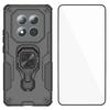 Para Xiaomi Poco M8 5G/Redmi Note 15 5G (Global) Capa de Telefone WANLONFENG PC TPU Capa Traseira Suporte com Vidro Temperado