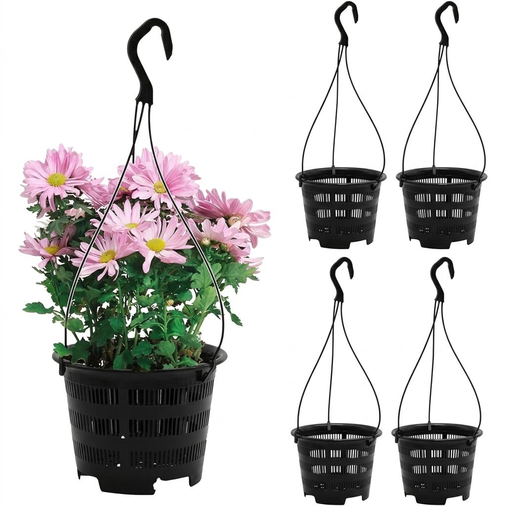

Plastic Breathable Root Control Pots for Orchids Butterfly and Dendrobium with Optimized Space Design Black