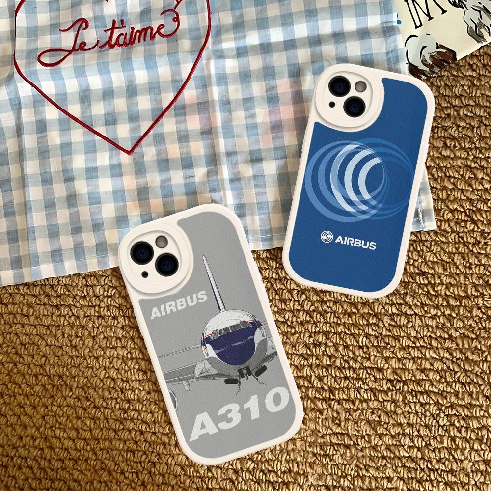 A-Airbus Logo Phone Case For IPhone 16 15 14 13 12 11 Pro Max Plus Shockproof Leather Cover