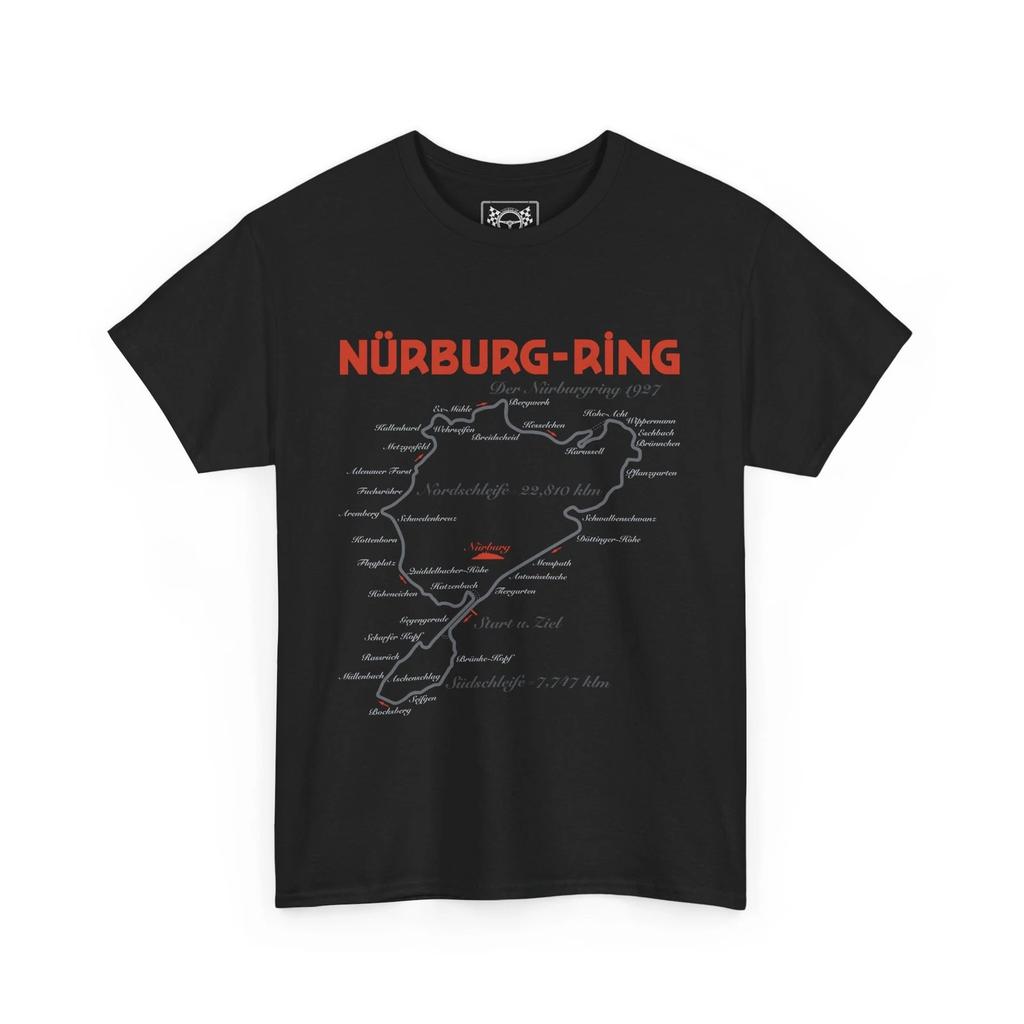 Maglietta Storia Corse Nordschleife Nürburgring - T-shirt Mappa Pista Green Hell Regalo