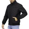 Tommy Hilfiger Warm Drop Shoulder Diamond Quilted Stand Collar Zip Casual Jacket Men Jacket Black 78J1988-001