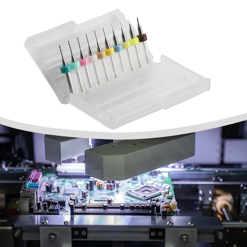 PCB Drill Bits Mini Tungsten Carbide For mold plastic copper 10PCS High quality