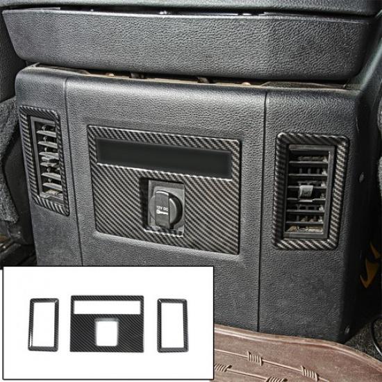 Carbon Fiber AC Air Vent Outlet Frame Trim Cover For Dodge RAM 1500 2010-2017