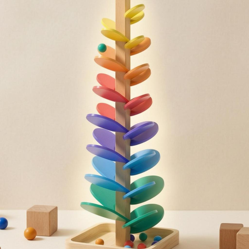 Musical Wooden Marble Run Tune Tree | developmentalStyle Design, Toy, for
