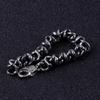 Kalen  Retro Stainless Steel Twisted Chain Bracelet for Men's Skull Punk Style Unique Bracelet Trendy Jewelry Chunky Accessories
