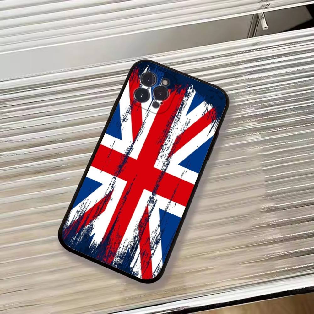 England F-Flag Football Wettbewerbe Cheer Handyhülle Für iPhone 17,16,15,14,13,12,11 Plus,Pro Max,XS,Weiche Silikon Schwarze Hülle