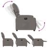 Electric Recliner Chair Taupe Fabric