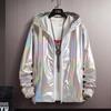Men's Colorful Reflective Gradient Summer Jacket - Ice Silk Ultra-Thin Sun Protection