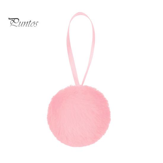 

Пушистый елочный шар, плюшевый подвесной шар, украшение, однотонный праздничный декор, безделушки, пушистый шар для новогодней елки, каминные полки 1pc розовый