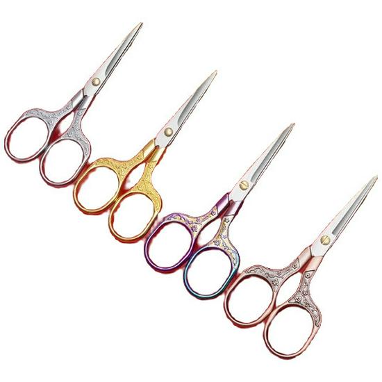 Retro Plum Blossom Stainless Steel Scissors - Handmade Small Scissors for Embroidery, Paper, and Thread Cutting, Window Decorations