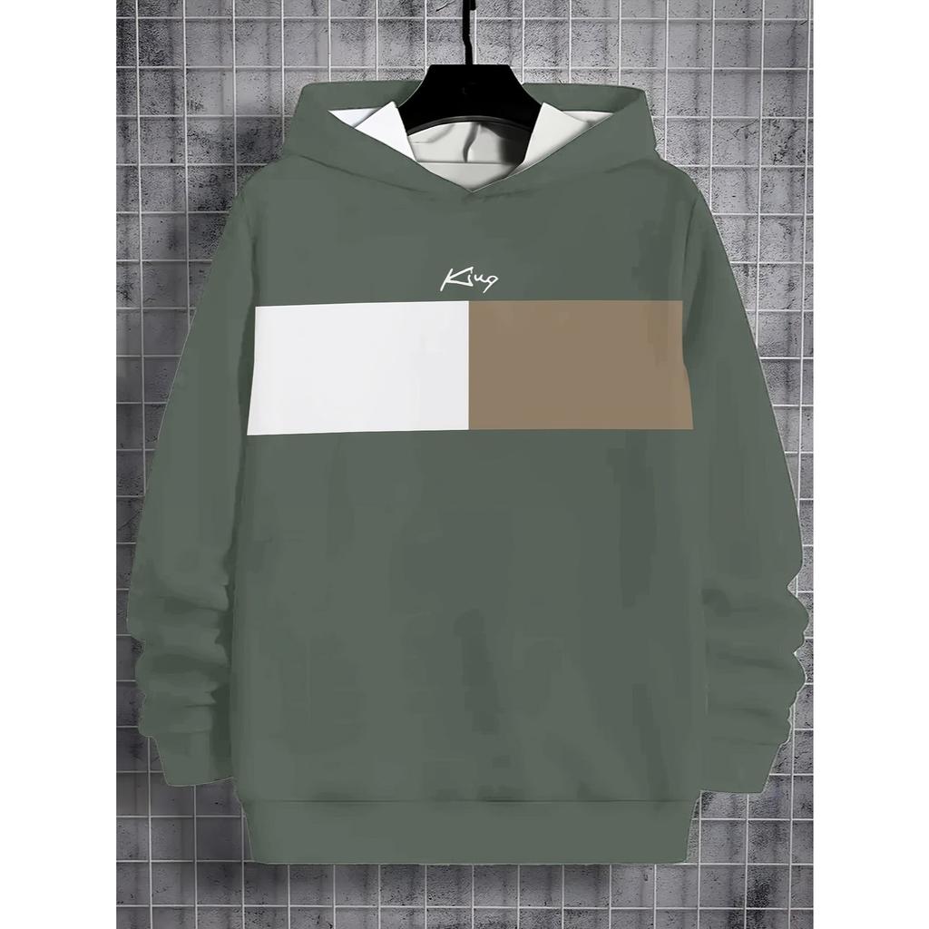 Boys' 3D Printed Casual Pullover Sweatshirt, Boys' Outdoor Casual Hoodie Top Hooded Sweatshirt