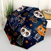 1pc Cat Pattern Automatic Folding Umbrella Durable Iron Frame,All Seasons Home Travel Outdoor Multifunctional Umbrella yy251115116