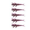 20pcs Worm Shape 7.3cm/1.3g Fishing Lure Temptation Swimming Soft TPE Material Alien Worm Laser Glitter TPE Bait Lure Fishing