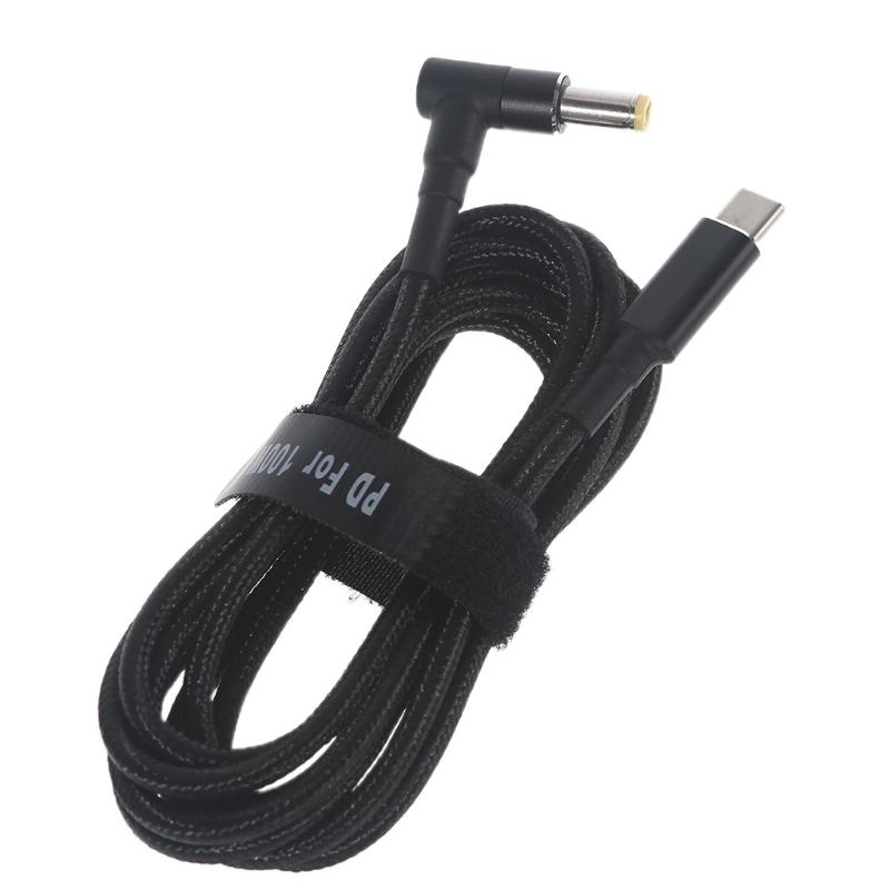 USB Type C USB-C To for DC 18.5-20V 5.5 X 1.7 Mm Power Plug PD Emulator Trigger Cable for Laptop