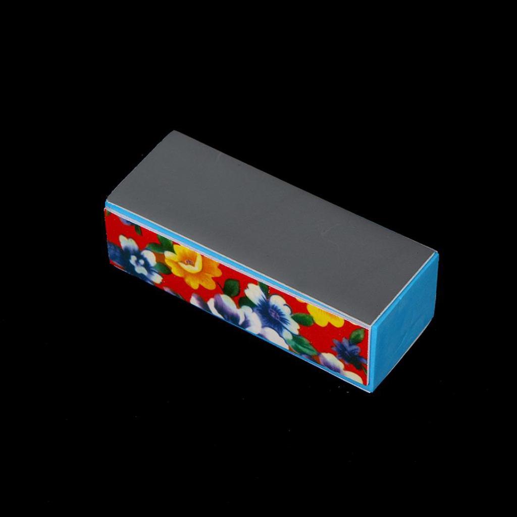 6Pcs Nail Art Sanding File Buffer Block Cleaning Brush Manicure Tool Kit Set