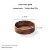 Solid Walnut Wooden Fruit & Salad Bowl - Round Plate for Dining & Household Use