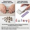 Slide‑Style Clay Bead Roller Mould Set 1‑1mm Size Uniform Sphere for Polymer Clay DIY Earrings Nail Art Handmade Craft Tool Kit