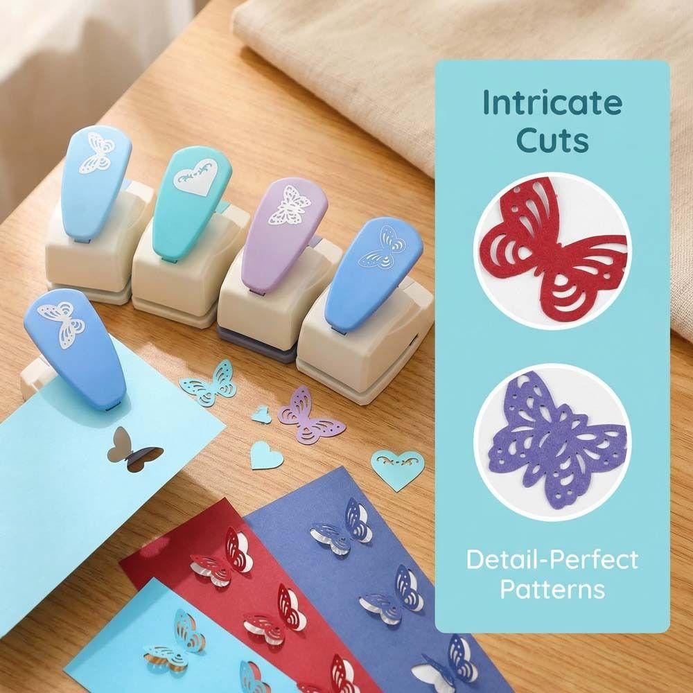 Cutting Craft Embossing Machine Hole Puncher Embossing Punches Butterfly Hole Puncher  DIY Craft