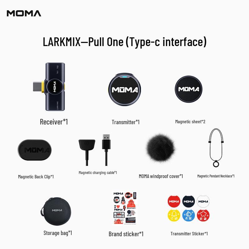

8 White Mammoth LARK MIX Wireless Lavalier Microphone for Recording & Live Broadcast