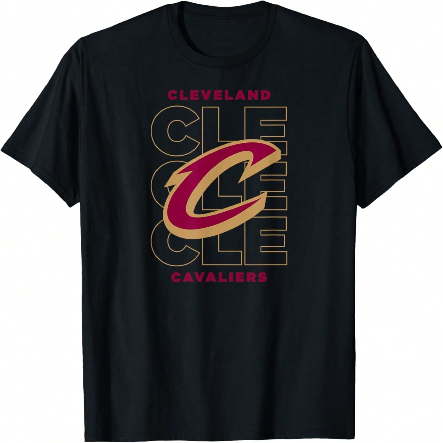 Cleveland Cavaliers Basketball Doodle Stars T-Shirt S