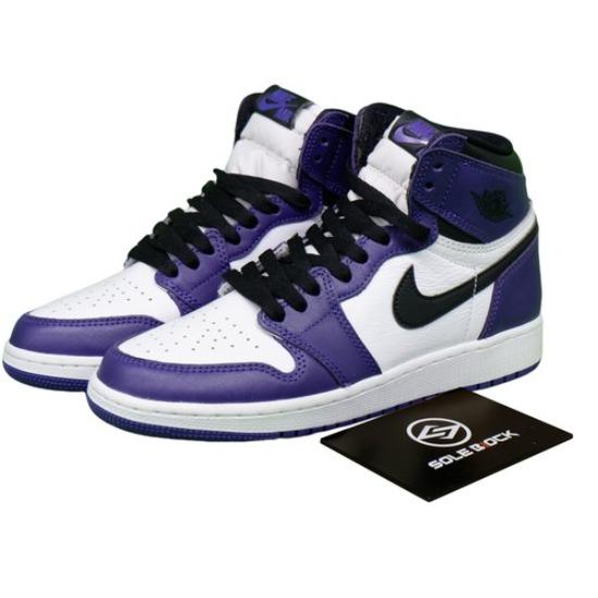 

Air Jordan 1 Retro High OG GS Court Purple 2.0 575441-500 EU 36.5 синій
