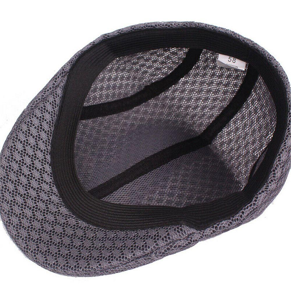 Fashion Adjustable Mesh Breathable Beret Hat Sun Hat Peaked Cap