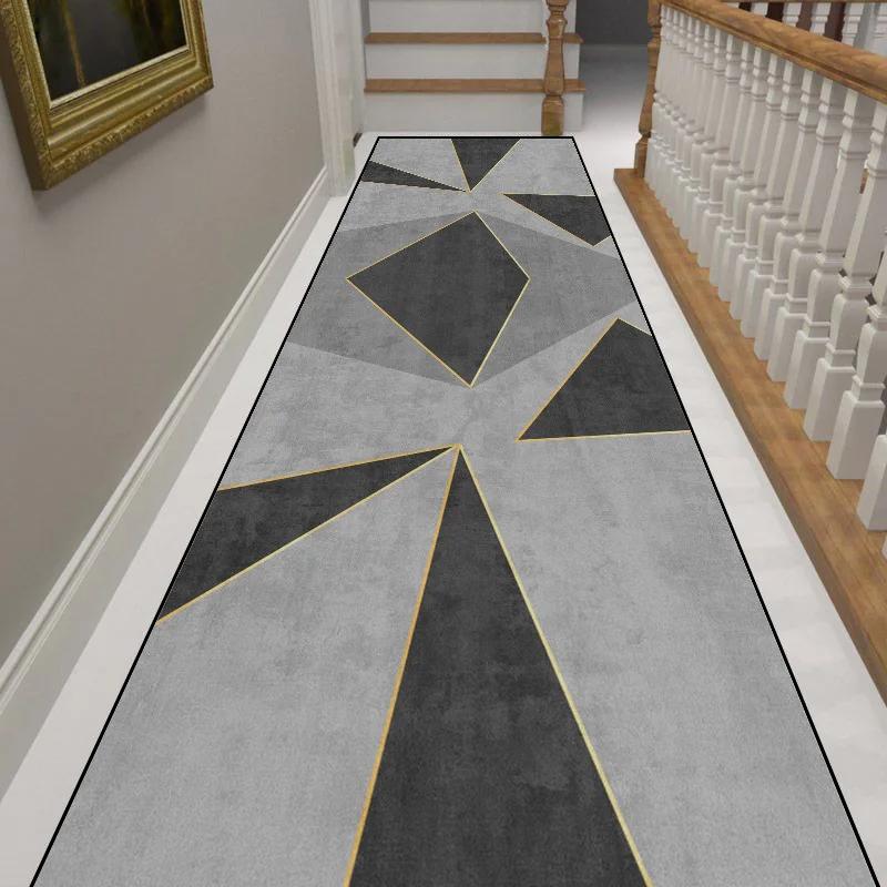 Nordic Simple Geometric Long Strip Carpet, Corridor Entrance Carpet, Staircase Corridor Carpet, Home Decoration