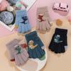 Outdoor Dinosaur Girls Boys Kids Mittens Thicken Gloves Winter Warm Children Full Finger Gloves