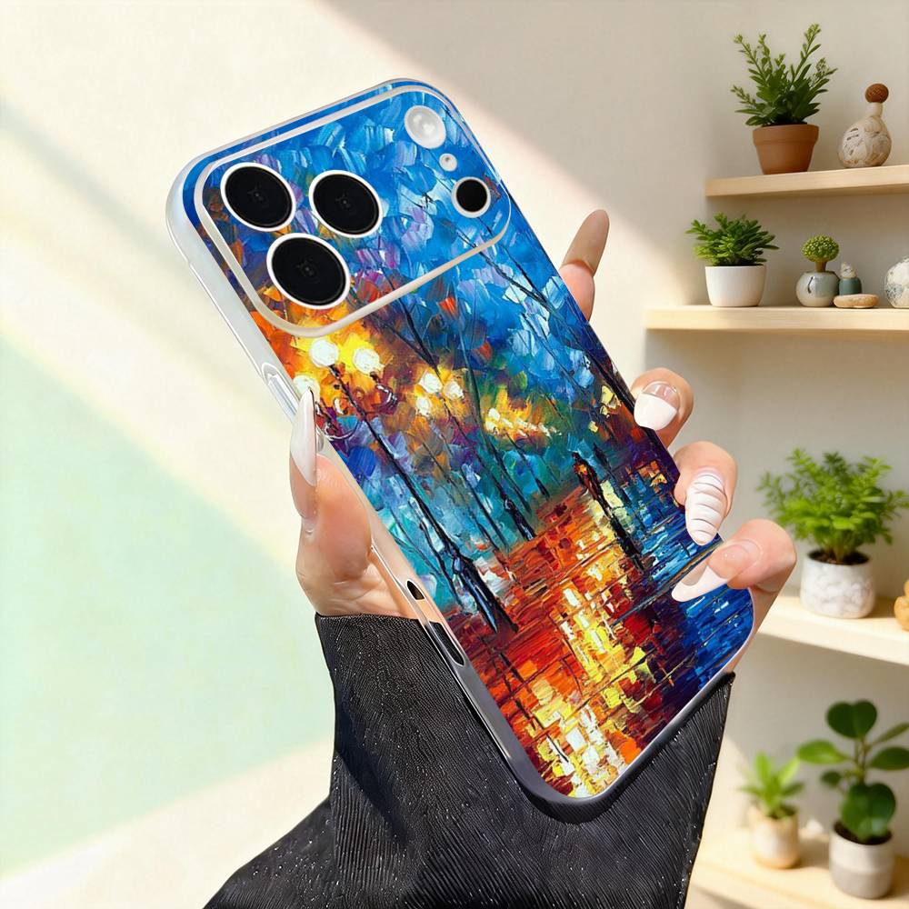 L-Leonid A-Afremov Painting Phone Case For iPhone 17,16,15,14,13,12,11,Pro,Max,Plus,Mini,SE4,E Magnetic For Magsafe Wireless