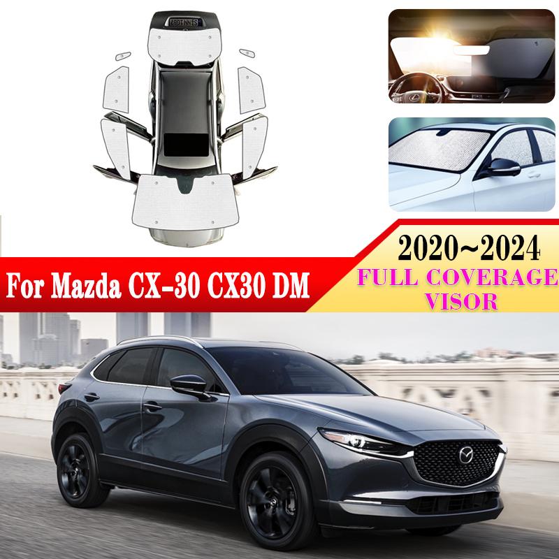 Tende da sole per finestrini auto per Mazda CX 30 CX-30 CX30 DM -2024 Accessori Parabrezza Protezione Solare Anti-UV Coperture Accessori