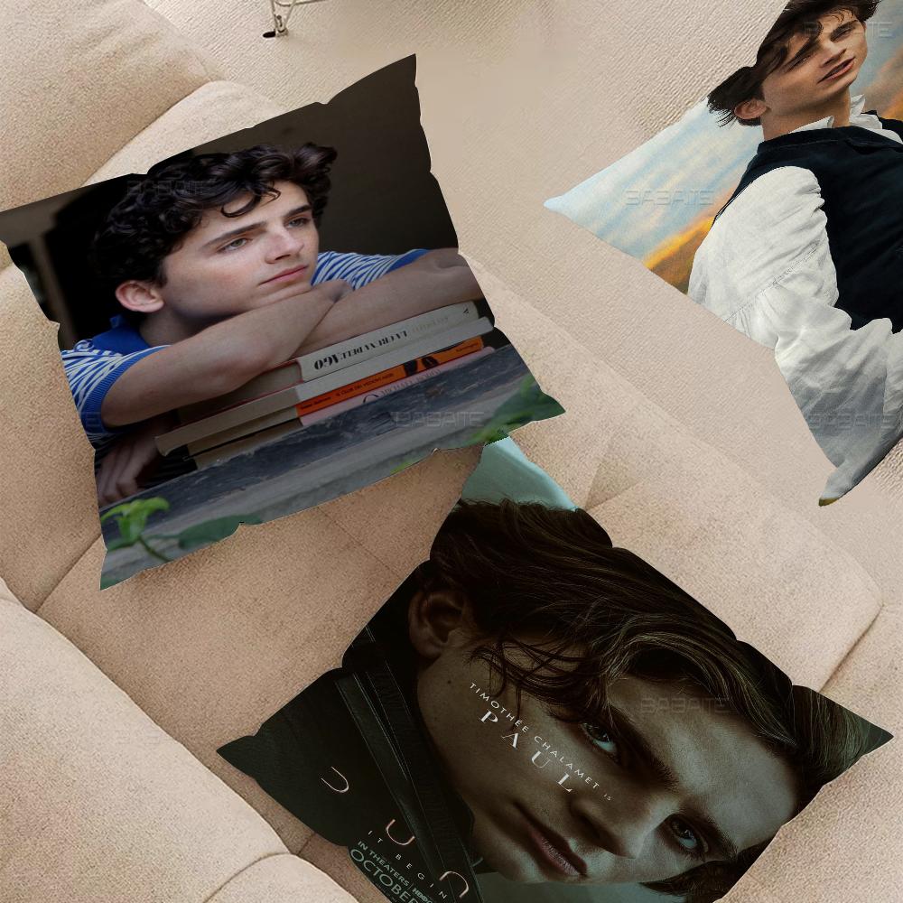 T-timothee C-chalamet Cushion Cover Pillowcase Upholstery Sofa Throw Pillow Home Decor Pillowcas