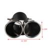 Toyota Town Ace Van S402M Tail Throat Stainless Steel Muffler Cutter Tail Throat Matte Black Car Exhaust Pipe