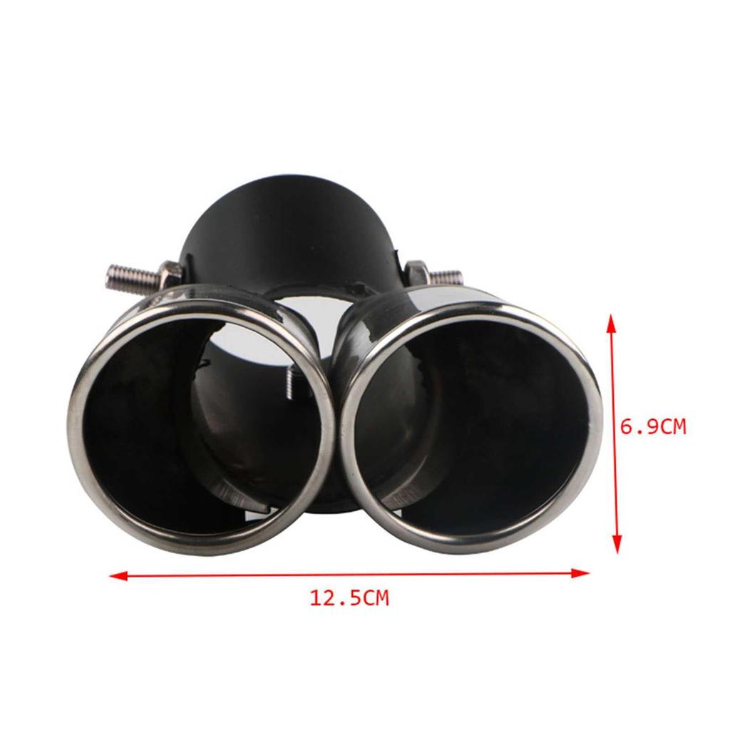 Toyota Town Ace Van S402M Tail Throat Stainless Steel Muffler Cutter Tail Throat Matte Black Car Exhaust Pipe