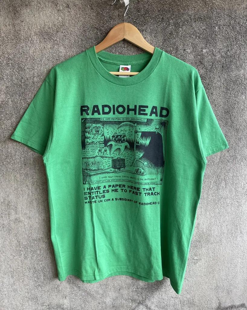 Radiohead Kid A Amnesiac T-Shirt Vintage 2000s Album Art Indie Rock Tee S-5XL