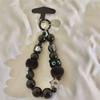 Style Phone Chain With Pvc Beads And Plush Cat Pendant For Unisex Use