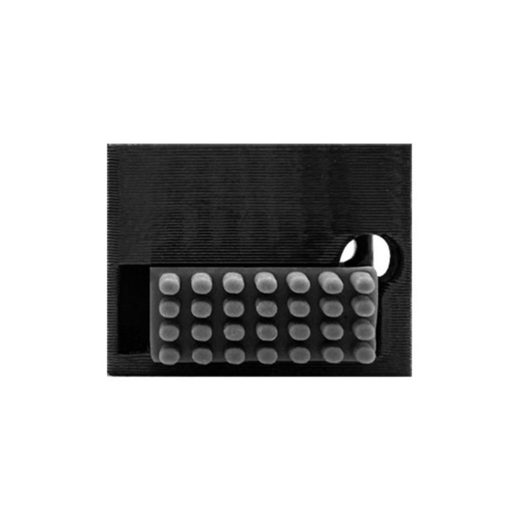 3 pièces Raccords d'essuyage de buse en silicone Composant d'essuyage de buse pour Imprimantes 3D Bambu Lab X1/P1 Nettoyeur de buse en silicone