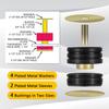9.4102G Universal Mounts Body Mounting Bushings Universal Polyurethane Mounts / Isolators, Including 4 Washers, 2 Sleeves and 4 Bushings (Black, 2