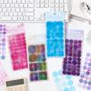 Multi Color Dot Stickers 6pcs/pack, Removable Self-Adhesive Round Tags PET Stickers Waterproof, Decoration Stickers