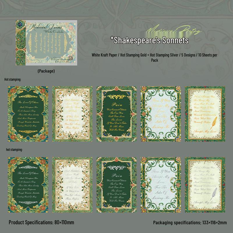 A Beautiful Day: Medieval Poems and Great Writers Journal Decoration Kit