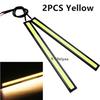 2PCS Universal 12V Ultra Thin Bright LED Car COB Daytime Running Lights SuperBright Low Cosumption Auto DRL Fog Driving Lamp