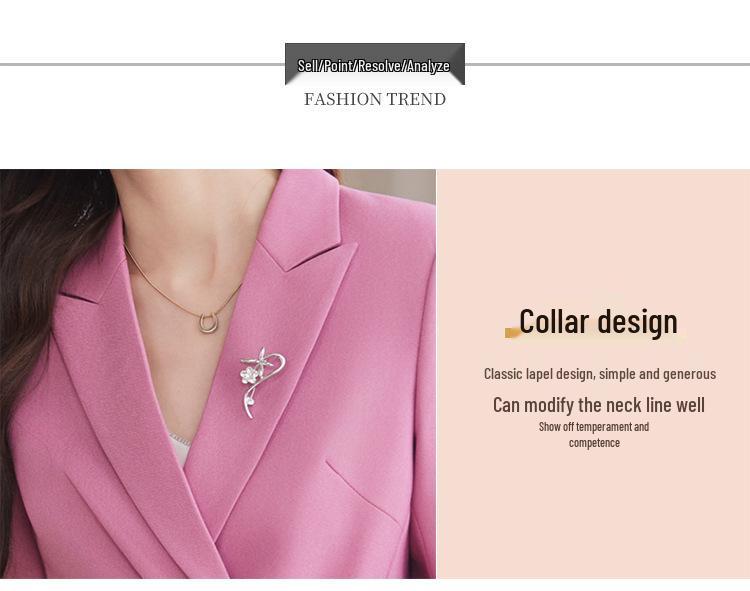 2026 Women's Petite Spring Suit Set: Purple Pink Casual Blazer & Workwear
