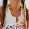 Hip Hop Bunte Liebesherz Kurze Choker Halsketten für Frauen Süße Rock Metal Sprüh Halskette Mädchen Y2K Schmuck Zubehör Neu
