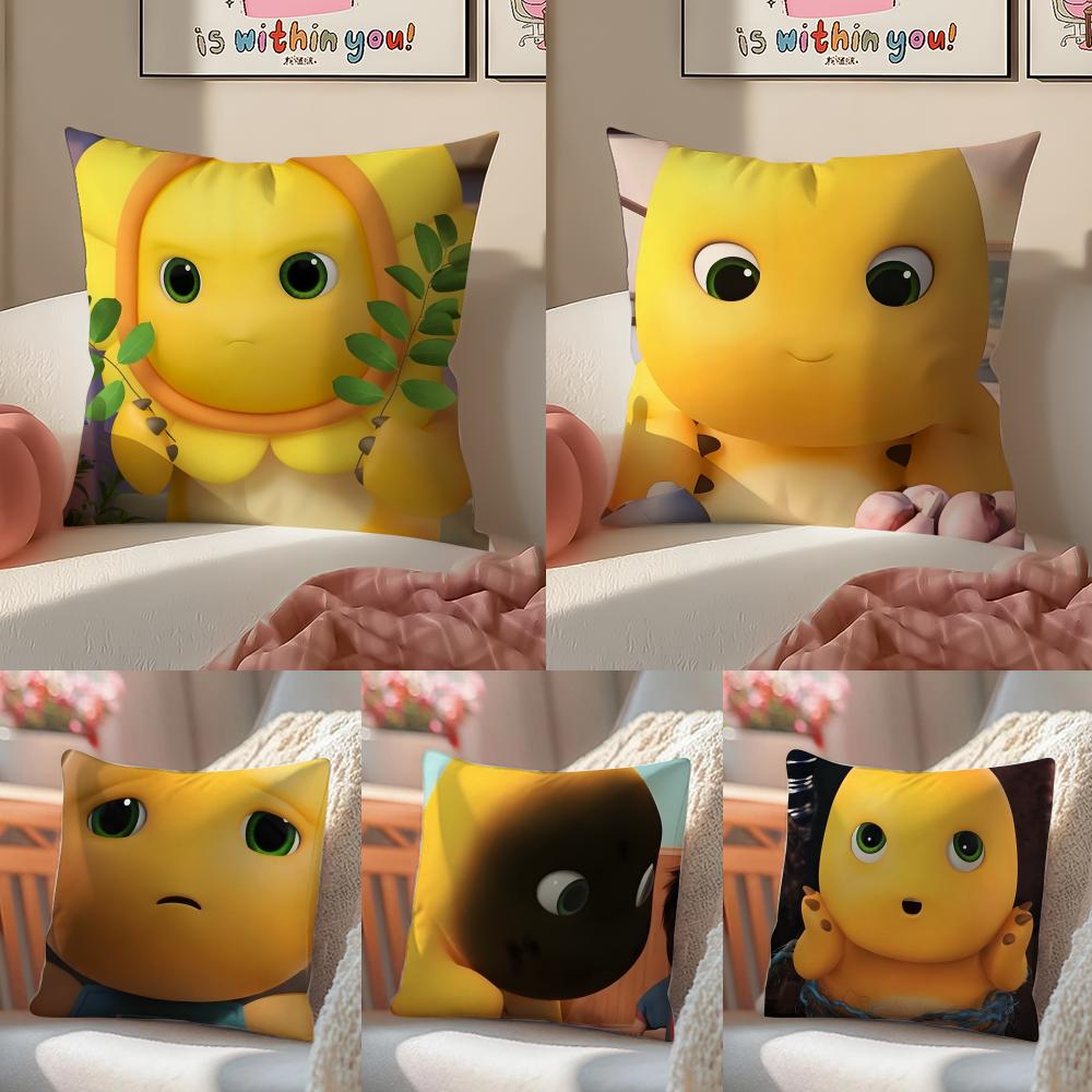 Chubby Cute Chinese Character NNailong Cushion Cover Pillowcase Short Plush Invisible zipper Room Sofa Cushion Cover