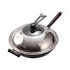 Luchuan Old-Fashioned Round & Flat Bottom Cast Iron Non-Stick Frying Pan for Gas Stoves