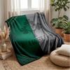 Coperta in Flanella Pile Rugby Irlanda Coperta Calda e Accogliente per Divano Letto Viaggio Uso in Tutte le Stagioni