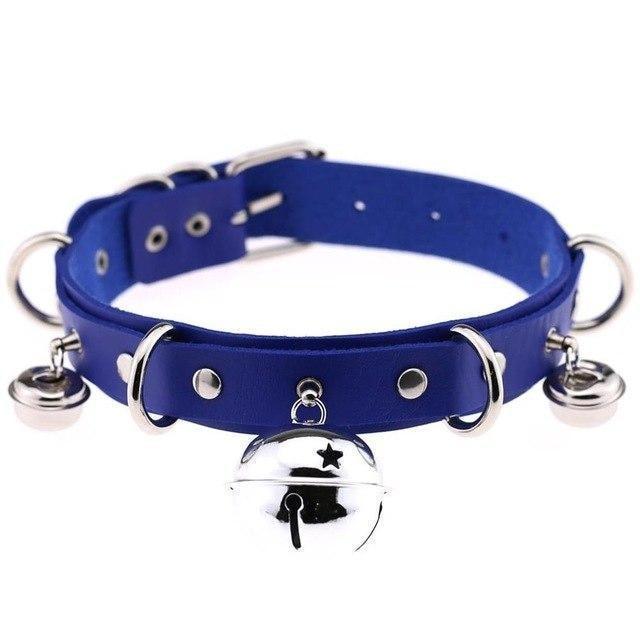 Pleather Cat Bell Collar Kitten Play Leather   Collars & Leashes