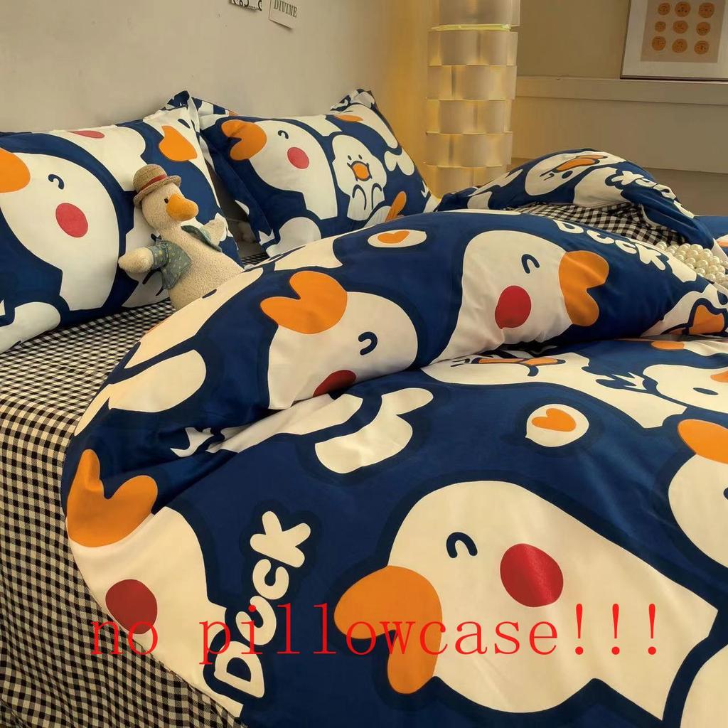 Cartoon Duvet Cover Household Dormitory Bedclothes Luxury King Queen Size Fashion Washable Home Textile Bedding Skin-friendly
