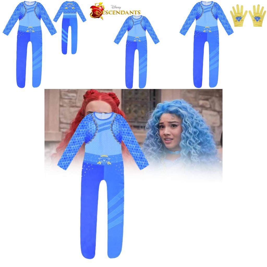 20244 Descendants Cosplay Bodysuit For Kids Soft Comfortable Fabric